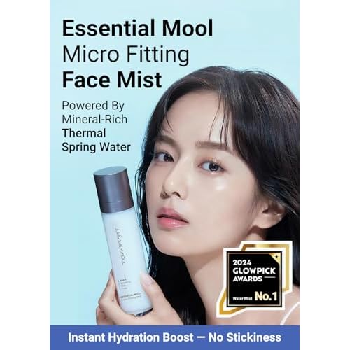 JUNG SAEM MOOL Essential Mool Micro Fitting Mist | Micro-Fine Setting Spray for Makeup & Hydrating Primer for Face with Thermal Spring Water, Long-Lasting Fix & Dewy Finish, Korean Makeup (4.06 Fl Oz)