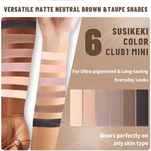 Prism Makeup 40 Colors Neutral and Smokey Palette with 18 Colors Rosy Nudes Light Smokey Eyeshadow Set