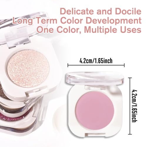 Pink Matte Eyeshadow - Light Peach Single Shadow Waterproof