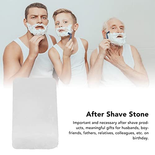 Brrnoo After Shave Alum Block, Post Shave Stone Face Armpits Neck Cuts Nicks Soothes, Portable Men Skin Soothing Post Shave Stone
