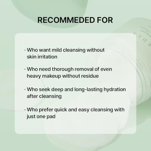 NEEDLY Gentle Cleansing Pad for Sensitive Skin – Makeup Remover & Barrier Care (60 Pads)