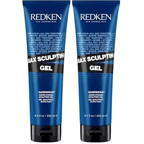 Redken Max Sculpting Gel For All Hair Types - Provides Body & High Shine Finish With Long-Lasting Shape Memory,Flake-Free Control,(Pack of 2)