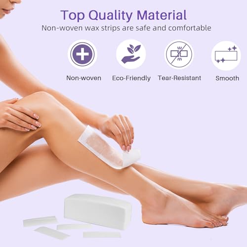 BLITZWAX Wax Kits with 120pcs Wooden Sticks for Hard Wax Hair Removal, Eyebrow Large and Small Applicators for Face, Body, and Lip, with 30 Wax Papers and Oils, Ideal for Women¡¯s At-Home Waxing