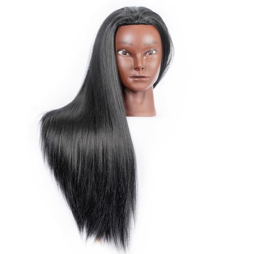 Mannequin Head with Hair & Clamp - 26" Styling Training Head