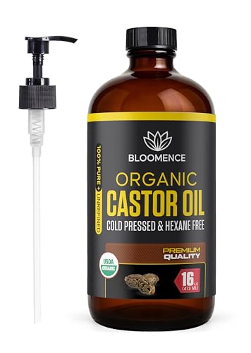 USDA Organic Castor Oil - 100% Pure Cold-Pressed 16oz