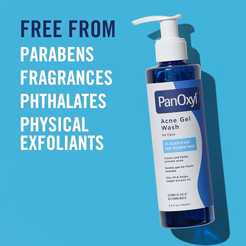 PanOxyl Acne Gel Wash with 2% Salicylic Acid, 6.5oz - Mattifying & Nourishing