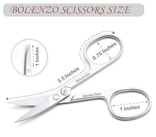 Curved Nail Scissors - High Carbon Stainless Steel, Men & Women