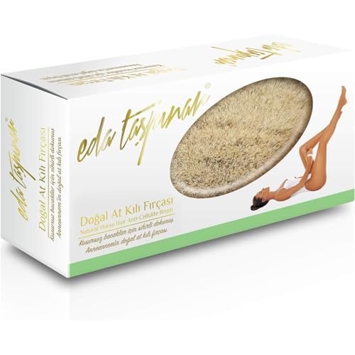 EDA Taspinar Professional Dry Brush for Body & Lymphatic Drainage I Natural Boar Bristle Exfoliating Dry Brush for Body, Cellulite, Circulation & Smooth Skin I No Shedding Spa Quality