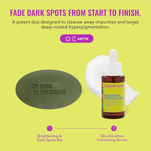 Good Molecules Brightening Duo - Dark Spots Serum & Cleansing Bar