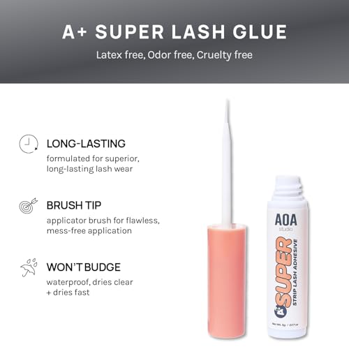AOA Studio 6-Pair Natural Handmade False Eyelashes Kit