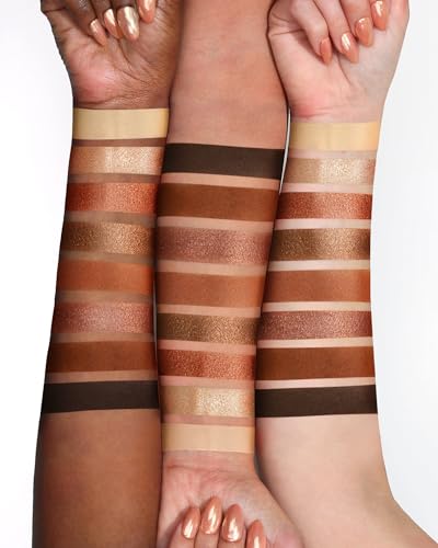 HOOMUSS Brown Eyeshadow Palette Matte 8Color, Neutral Naked Nude Eye Shadow for Latte Makeup, Warm Brown Shimmery Eye Looks, Long Lasting & Pigmented (Naked)