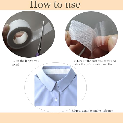 Collar Protector Sweat Pads - 5 Self-Adhesive Absorbent Rolls