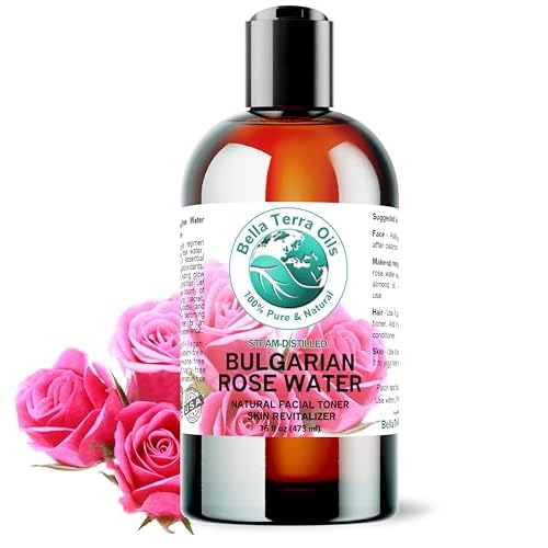 Bella Terra Oils - Rosewater Spray 16 oz - Embrace The Timeless Beauty of Pure Organic Rose Water, Ideal for Skin & Hair, Immerse in Natural Rose Fragrance