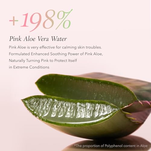 APRILSKIN Pink Aloe Facial Polish Cleanser | Gentle Exfoliation with Mungbean & Soybean Scrub | Removes Waterproof Makeup & Sunscreen | Non-Comedogenic Cleanser for All Skin Types | Korean Skincare
