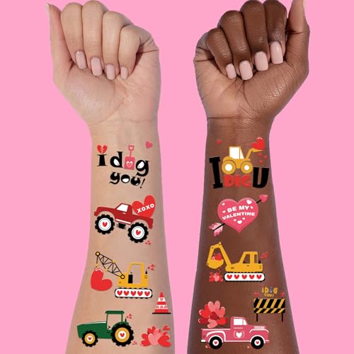 Valentine's Day Temporary Tattoos 152 Count - Heart Design