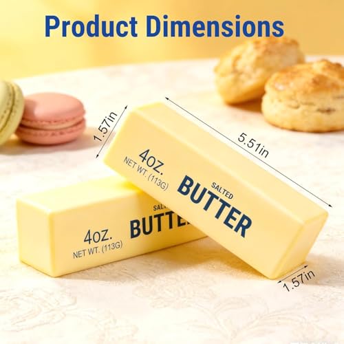 2pcs Soft Butter Squishy Stress Relief Toys - Slow Rising Fidget