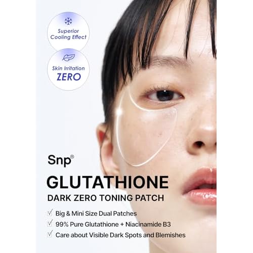 [K Beauty Snp] Glutathione Dark Zero Toning Eye Patch & Variety Ampoule Sheet Mask Set