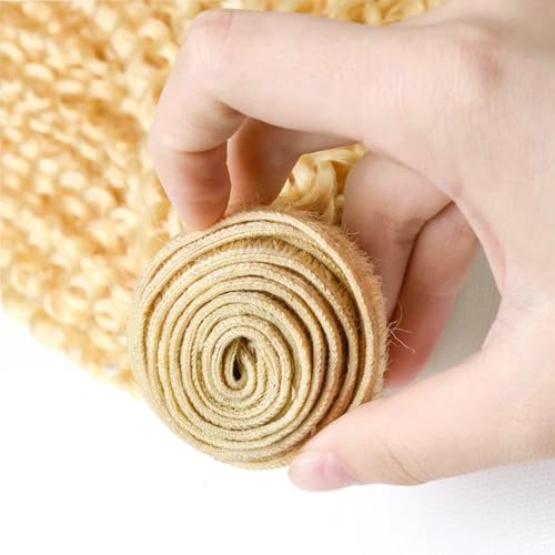 #613 Blonde Deep Wave Human Hair Bundles 12-16 Inch