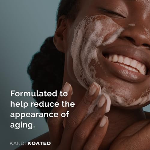 Kandi Koated Age-Renewal Foaming Facial Cleanser ? Plant-Based Face Wash with B3, Turmeric & Rose Hip ? Hydrating, Radiance-Boosting, Vegan, Small Batch ? 3.4 fl oz