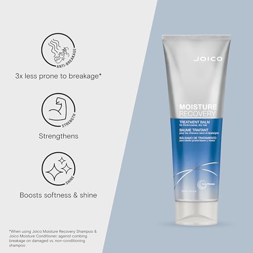 Joico Moisture Recovery Moisturizing Set | For Thick, Coarse, Dry Hair | Restore Moisture, Smoothness, Strength, & Elasticity | Reduce Breakage | With Jojoba Oil & Shea Butter