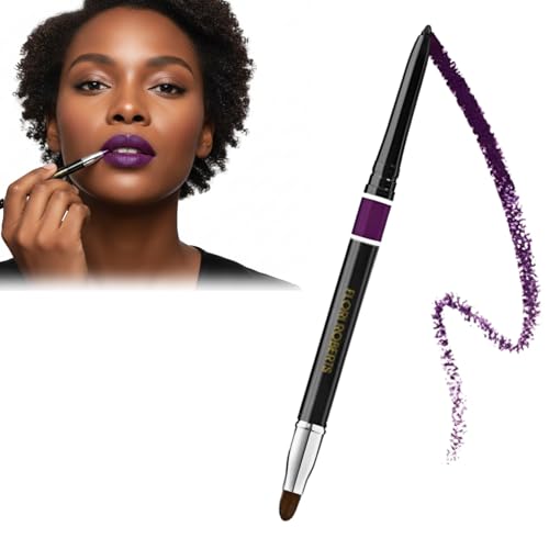 Flori Roberts Luxury Lip Pencil, Retractable Lip Liner and Filler, Vibrant Lip Makeup for Women of Color or Deeper Skin Tones