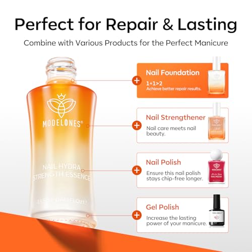 Modelones Nail Strengthener & Growth Serum - Extra Strong Hardener 0.46 Fl Oz