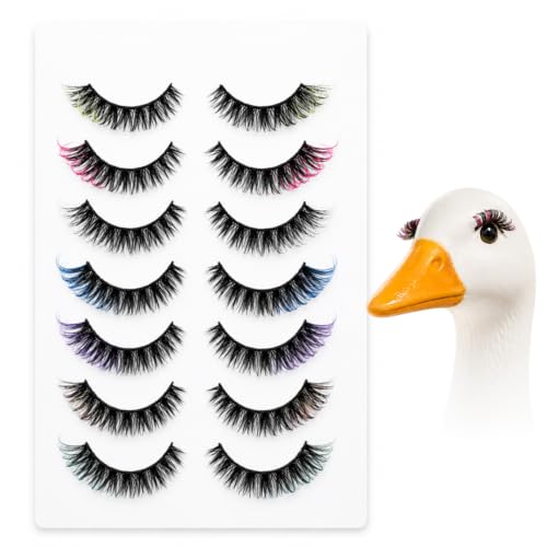 Porch Goose Eyelashes - 7 Colors Reusable Self-Adhesive Lashes
