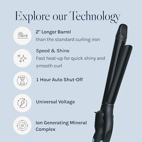 Bio Ionic 1" Curling Iron - Long Barrel, NanoIonic Heat Technology