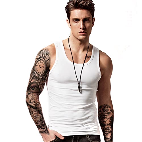 Extra Large Temporary Tattoo Sleeves - 16 Sheets Full & Half Arm