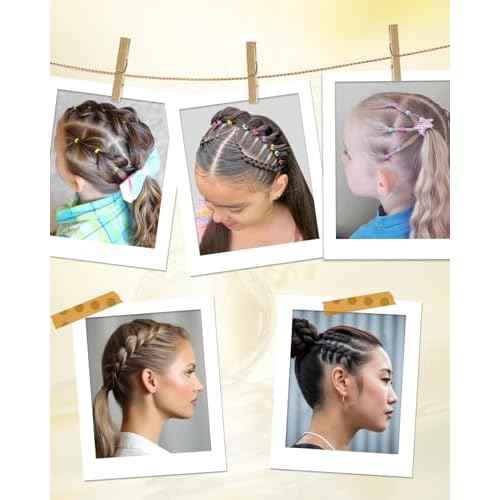 Slick Back Hair Brush (Purple), Hair Wax Stick Set, Taming Flyaways for Sleek Ponytail & Bun Styling, Hair Accessories for Teen Girls, Kids, and Women