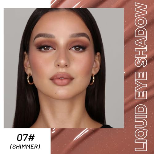 Warm Apricot Shimmer Metallic Eyeshadow - Longwear Cream Formula