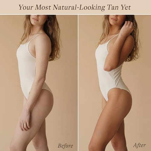 Self Tanner Tanning Mousse Kit - USA Made with Natural & Organic Ingredients, Self Tanner Mousse and Mitt, Tan Kit, Fake Tan Tanning Foam, Fair to Medium, Sunless Tanners Best Sellers
