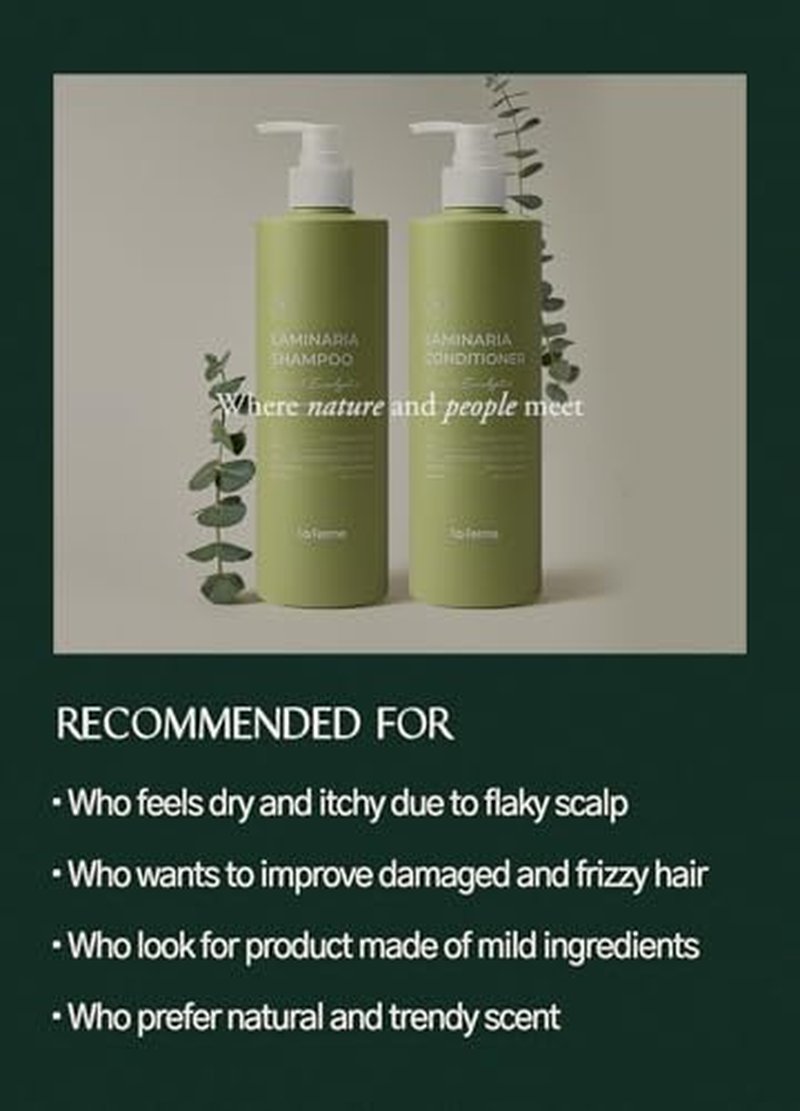 Laferme Thickening Shampoo & Conditioner for Damaged Hair - 16.9 Fl Oz
