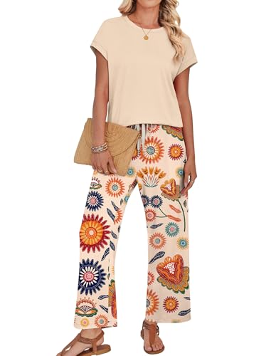 WIHOLL Women's Two Piece Summer Outfit Set