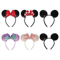 6 Pack Sequin Mouse Ears Headbands for Cosplay & Parties