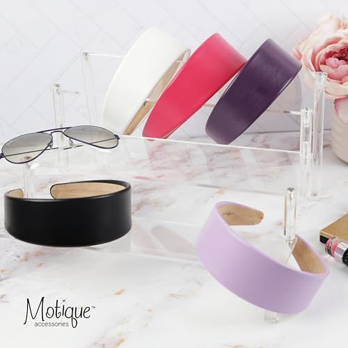 Vegan Leather Headband for Women - 2 Inch Wide, Non-Slip, Stylish Hair Accessory