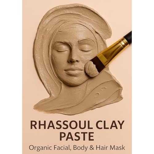 FERIHA Moroccan Rhassoul Bio Mineral Clay Powder ? Natural Face, Body & Hair Mask | Deep Cleansing, Revitalizes Skin & Enhances Elasticity | 200g / 7oz