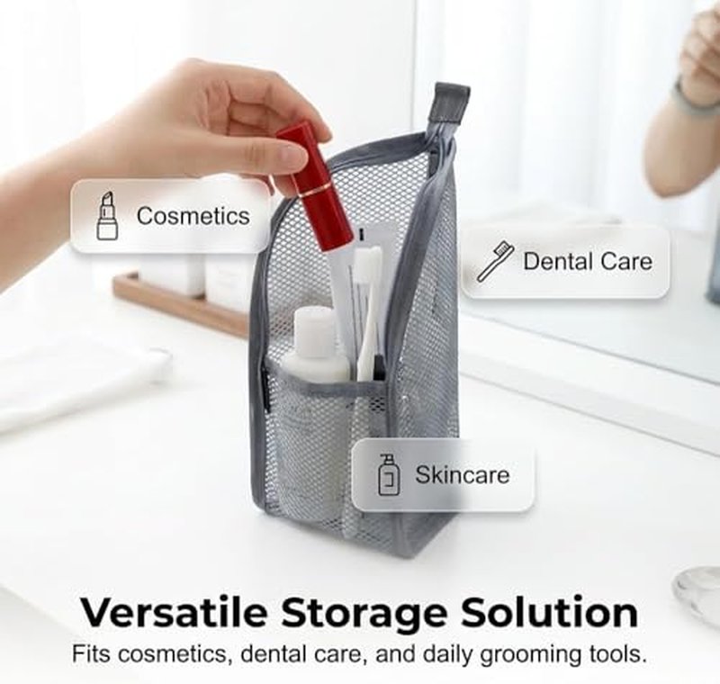 AULCTR Portable Lightweight Travel Toiletry Bag - EVA Large Capacity
