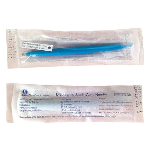 10 Pack of Disposable Sterile Acne Remover Tools Safe Pimple Popper Tool Aseptic Blackhead Remover Tools Sanitary Comedone Extractor Tool Pimple Extractor Tool