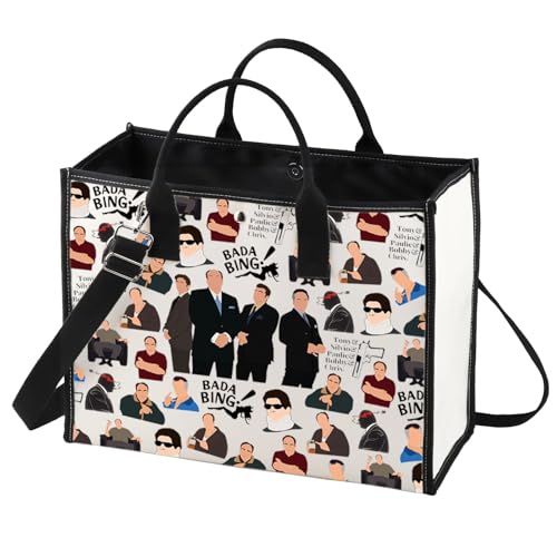 BWWKTOP Tony Cosmetic Makeup Bag Carmela Fans Inspired Gifts Tony & Silvio & Paulie & Bobby & Chris Merch (BAND BG)