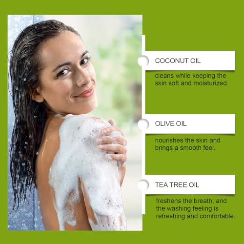 Antifungal Relief Soap Bar, Tea Tree Oil Soap, Natural Foot & Body Soaps for Healthy Skin,Relief Soap Bar Infused with Tea Tree Oil,Gentle Exfoliating Bar Soap for Men Women,3.5oz (1, 3.5OZ)