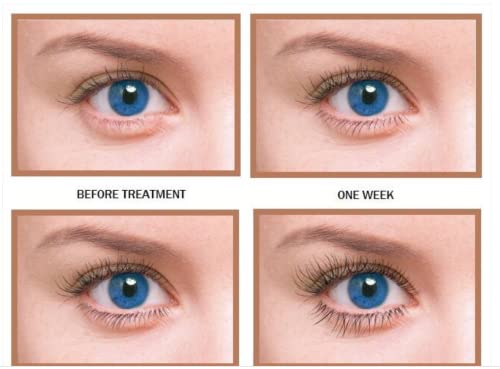 Organic Castor Oil Serum for Eyelash & Eyebrow Growth, 10ml x2