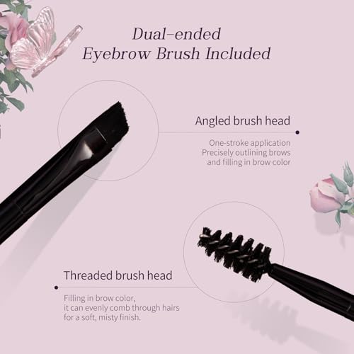 Flower Knows Midsummer Eyebrow Palette - 3 Color Waterproof Brow Powder