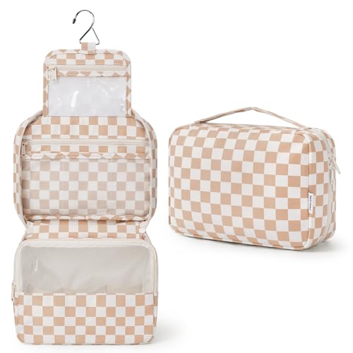 Narwey Small Hanging Travel Toiletry Bag for Women - Makeup Organizer