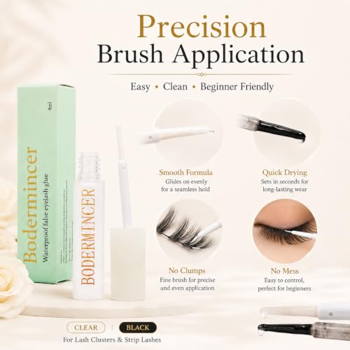 Waterproof Lash Glue for Cluster & Strip Lashes 4ml
