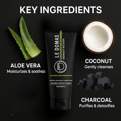 Natural Body Wash with Aloe Vera, Coconut & Vitamin E ? Moisturizing Cleanser for Women & Men ? Sulfate Free, Gentle Skin Care, Vegan Body Care Products ? Travel Size Body Wash, 8 fl oz