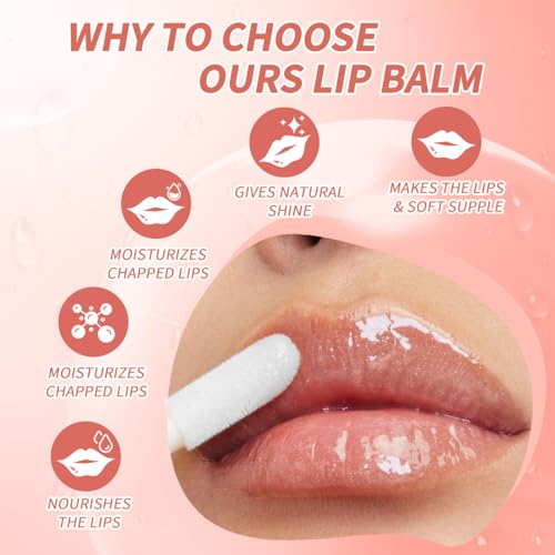 Korean Lip Oil with Fruity Flavor - Hydrating & Plumping Lip Gloss for Dry Lips