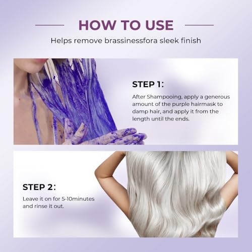 Karseell Purple Hair Mask - 16.90 oz for Blonde & Silver Hair