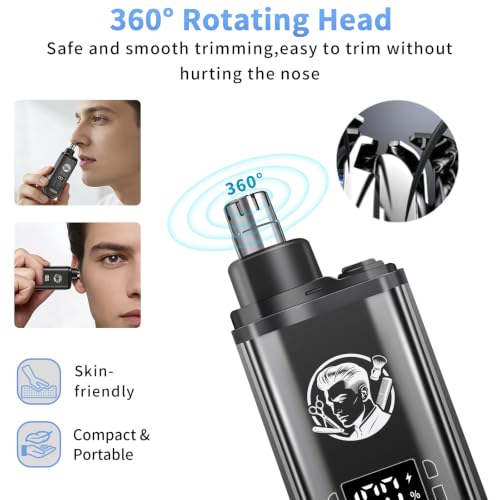 Pebsoa Cordless Hair Clippers & Trimmer Kit with Nose & Detail Blade