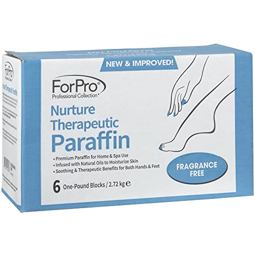 ForPro Nurture Fragrance Free Paraffin Wax Refill, 6 Lbs (6 Blocks)